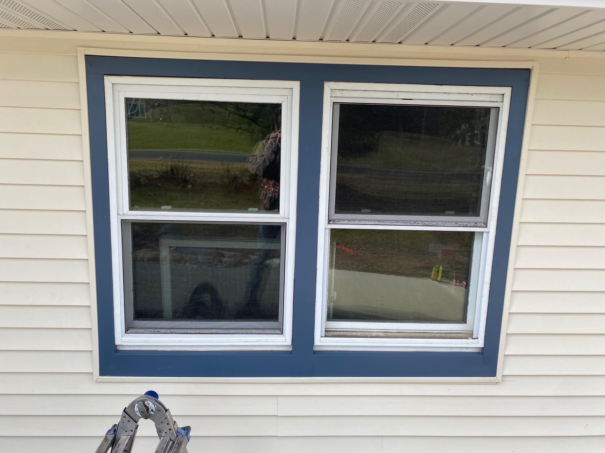 Custom-sized window replacements on a residential home.