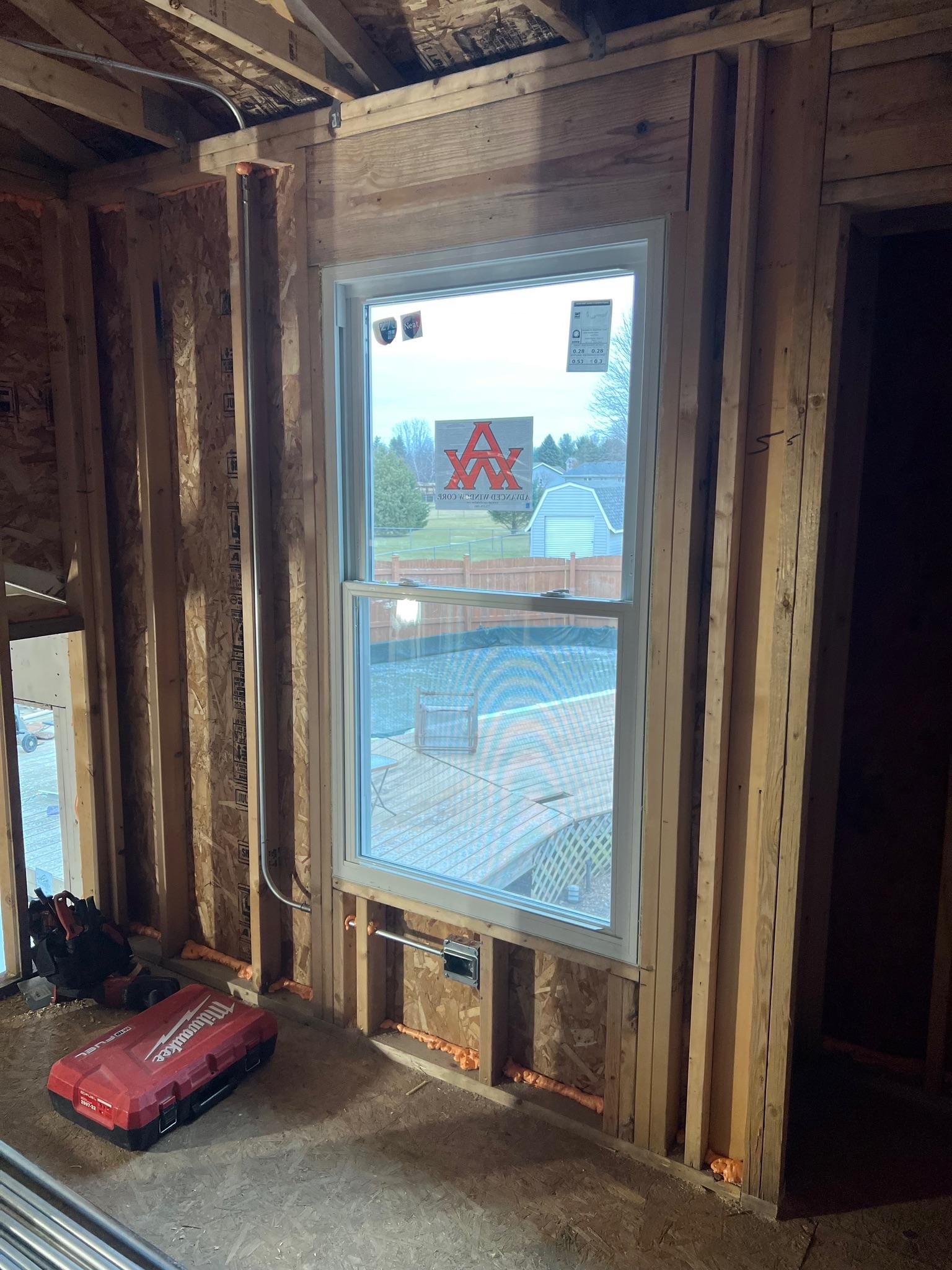 Durable, easy-to-clean residential replacement window unit.