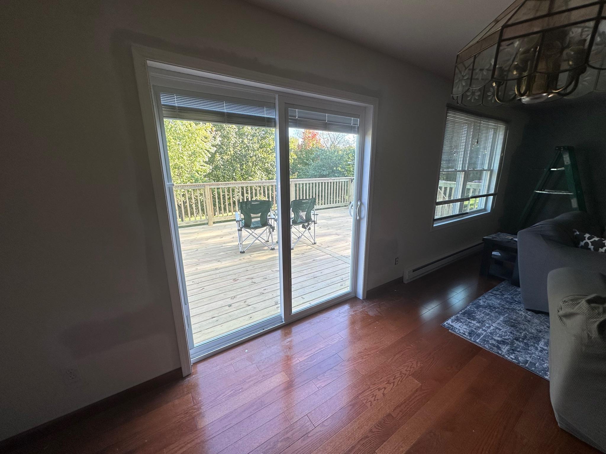 Clean, modern replacement windows letting in natural light.