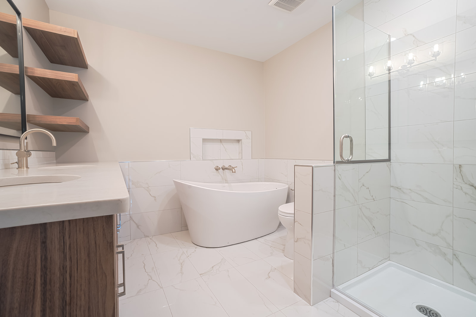 custom bathroom renovation by Handley Constructions
