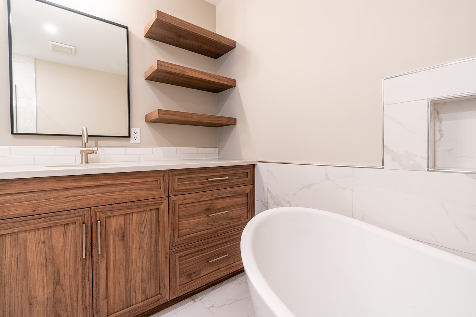 custom bathroom renovation by Handley Constructions