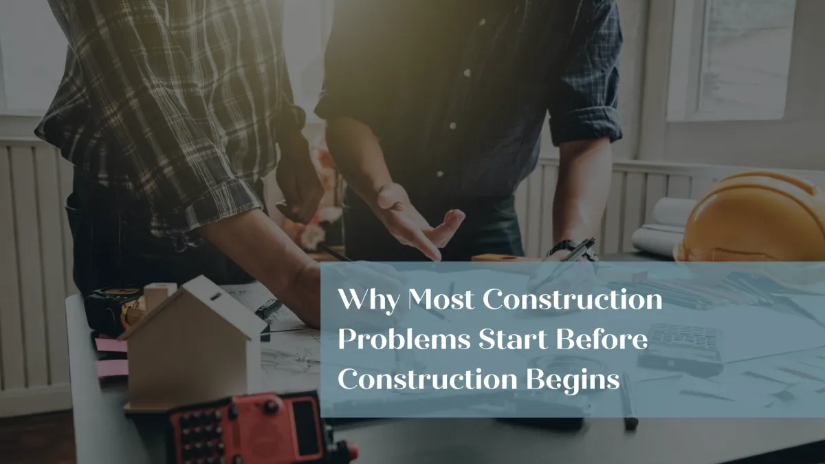 Why Most Construction Problems Start Before Construction Begins