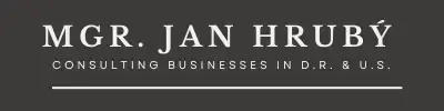 Mgr. Jan Hrubý logo reverse colors