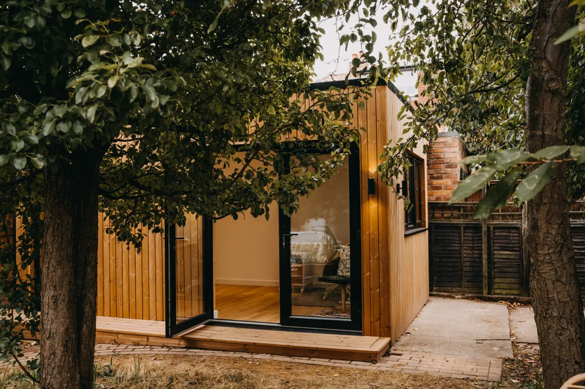 garden office exterior in Nottingham
