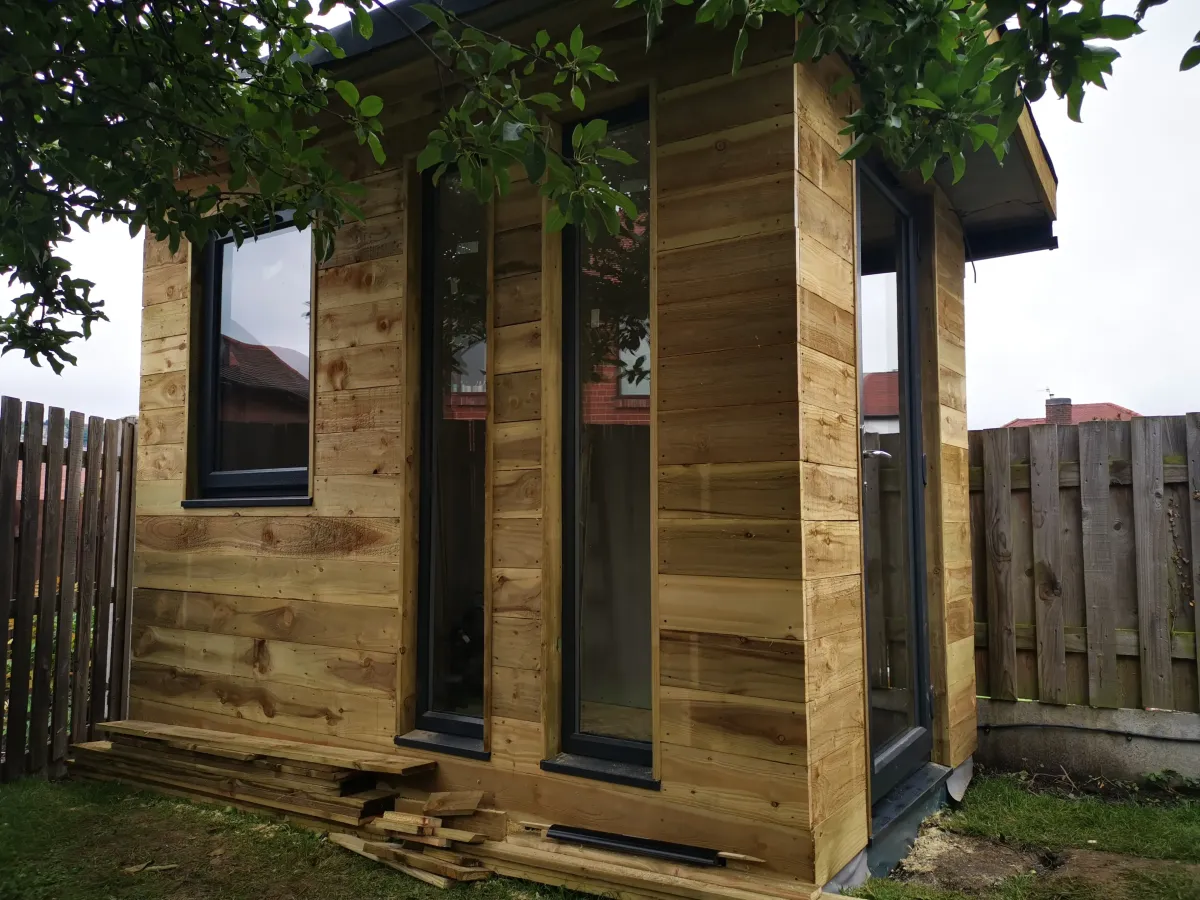 small garden room in Nottingham