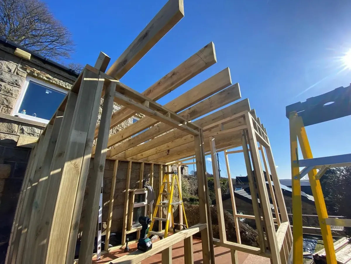 garden room frame in Nottingham