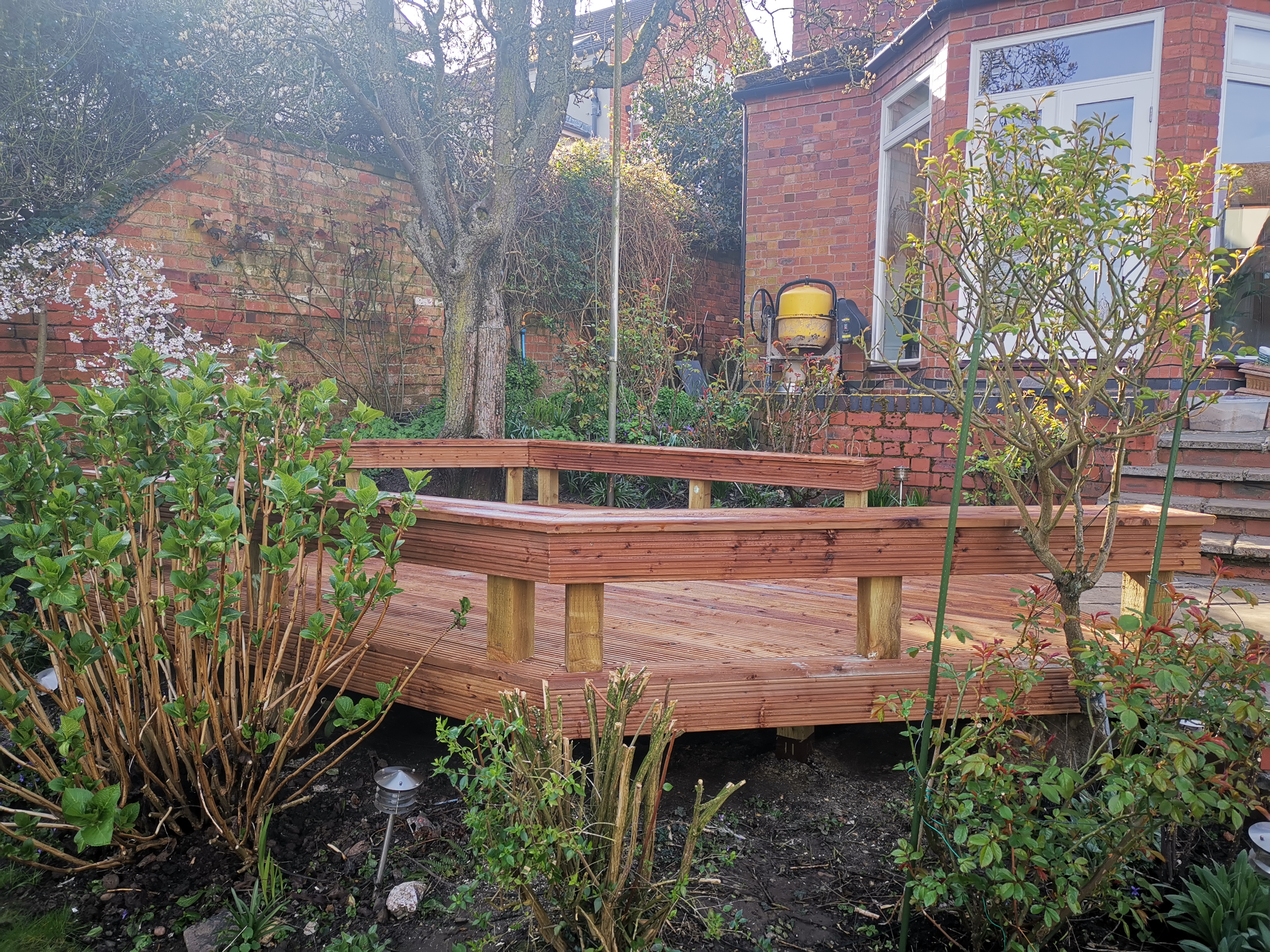 garden patio in west bridgford