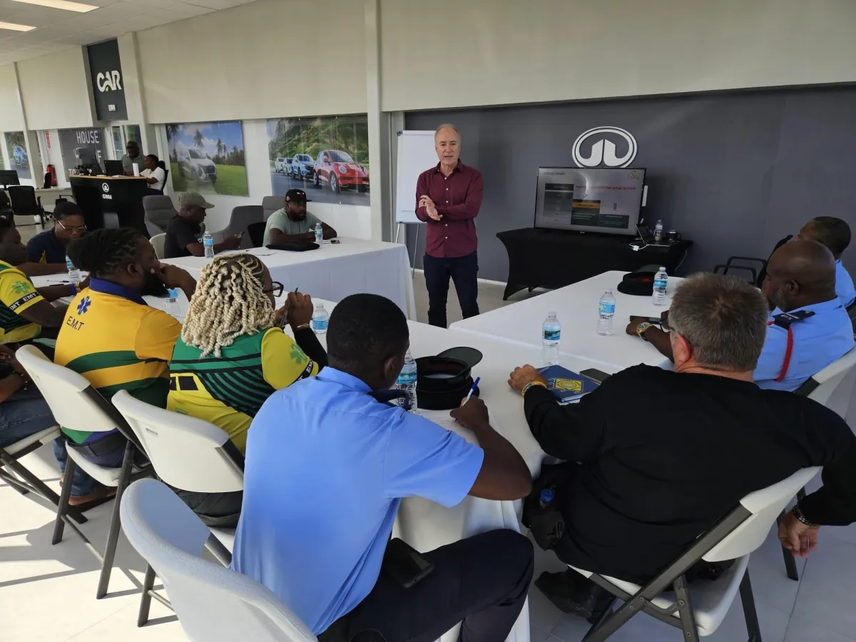 Darren teaching a class.