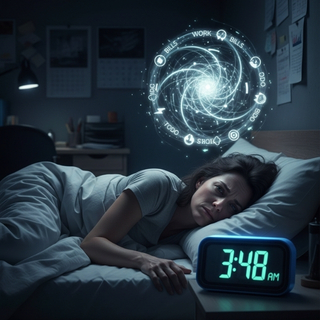 Blockiertes Nervensystem mit Warnzeichen