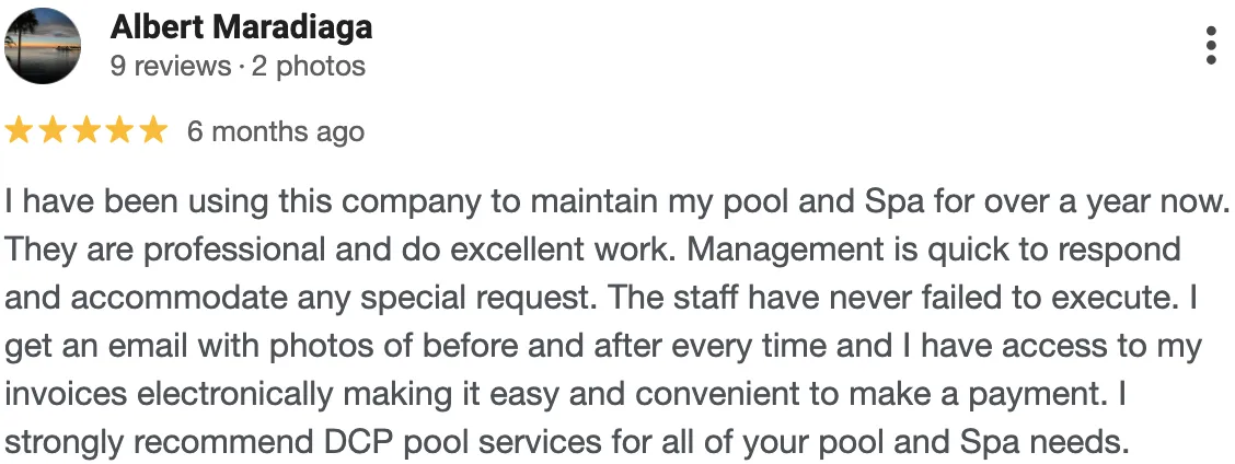 swimming pool service