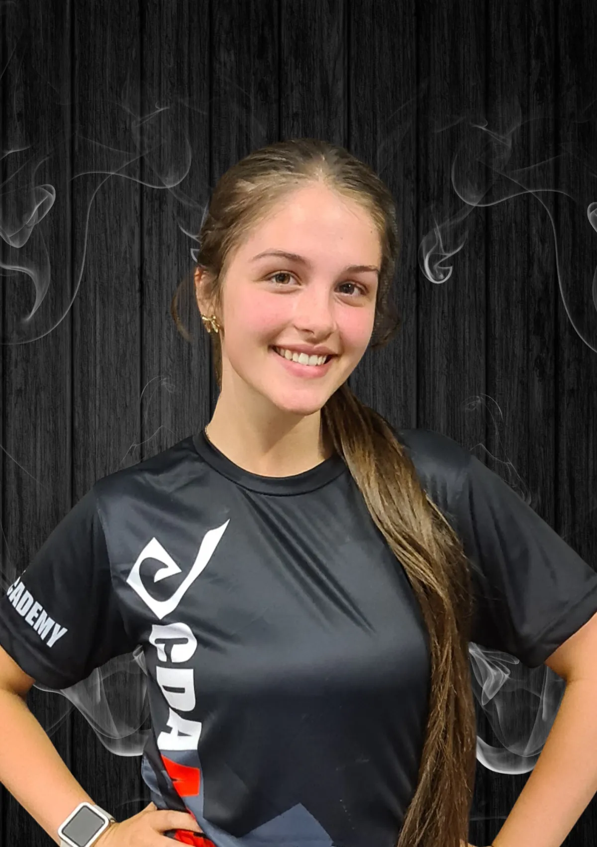 CDA Kickboxing Student Kayla