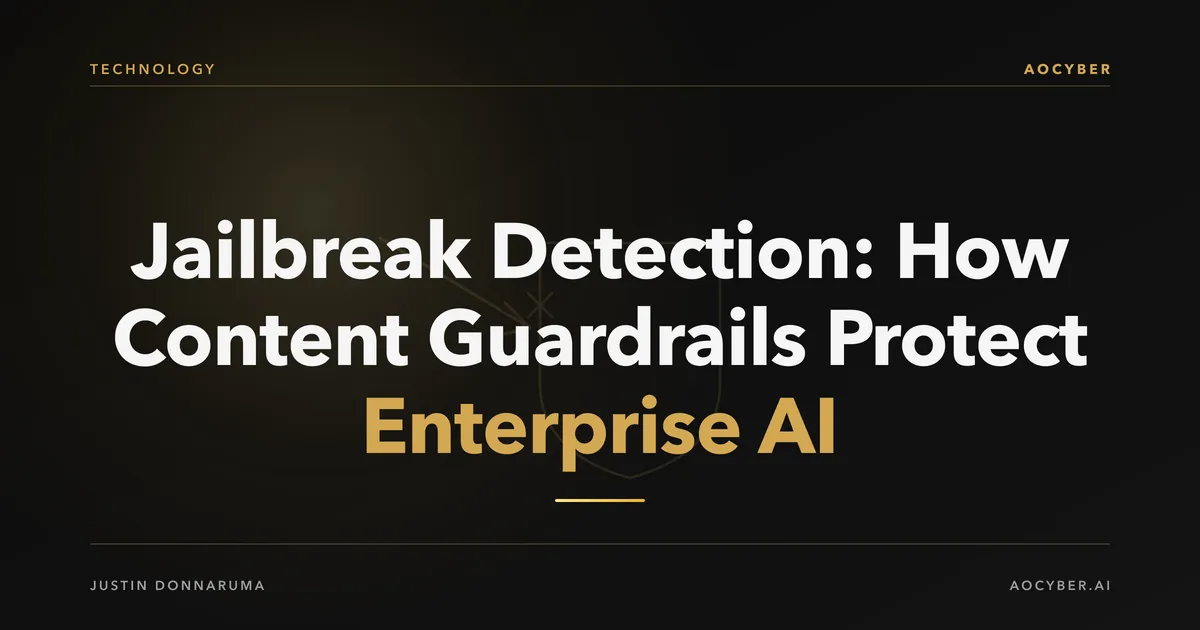 Abstract illustration of malicious prompt patterns being intercepted by golden defense shields before reaching an AI model