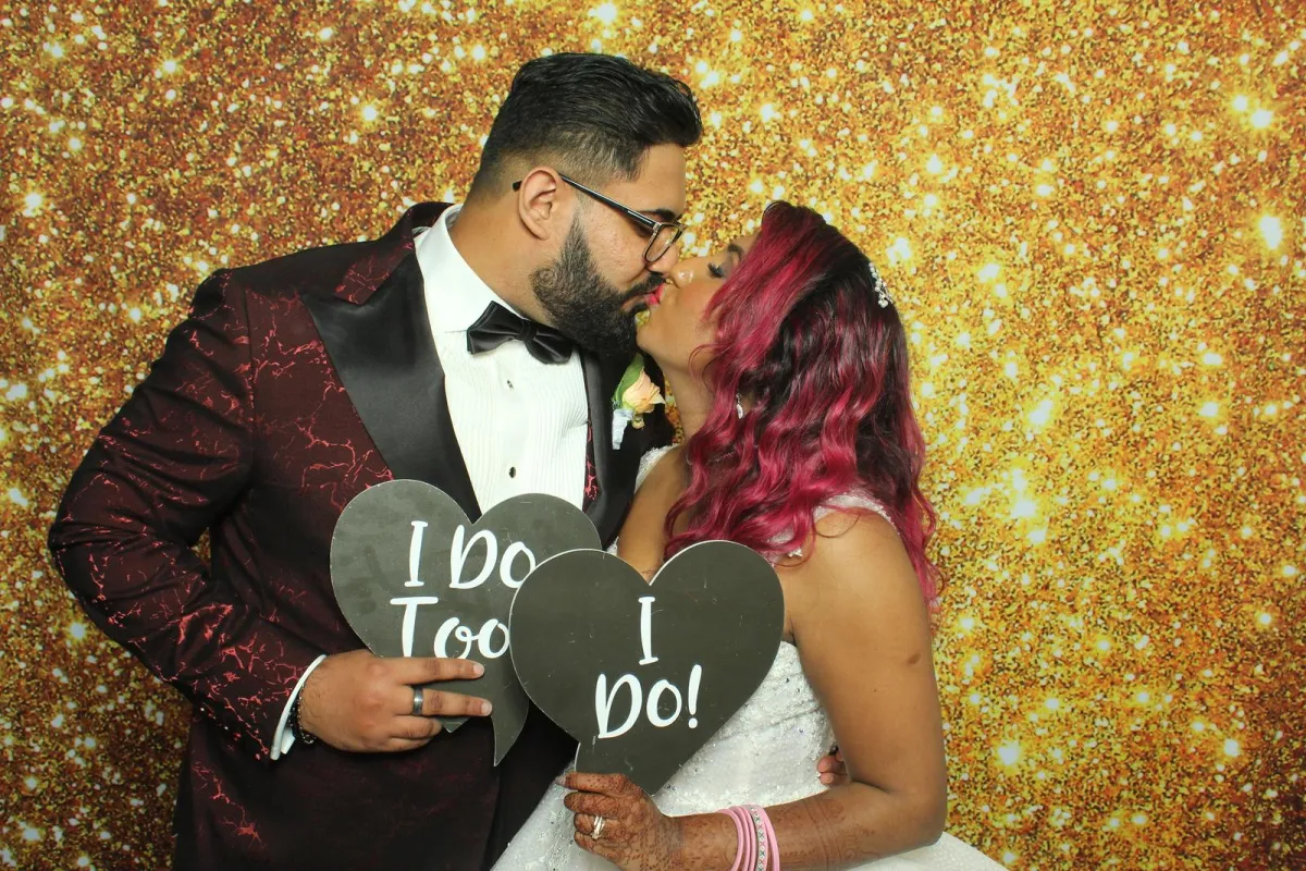 Melbourne indian couple photobooth hire wedding