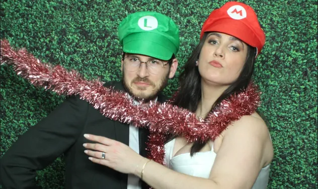 mario and luigi mario bros wedding melbourne the urban booth co