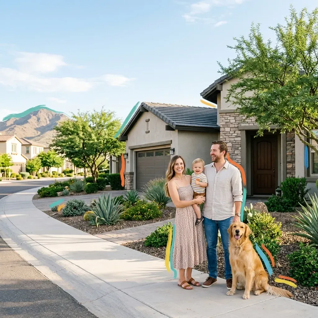 Aerial view of Buckeye Arizona real estate communities and White Tank Mountains 2026.