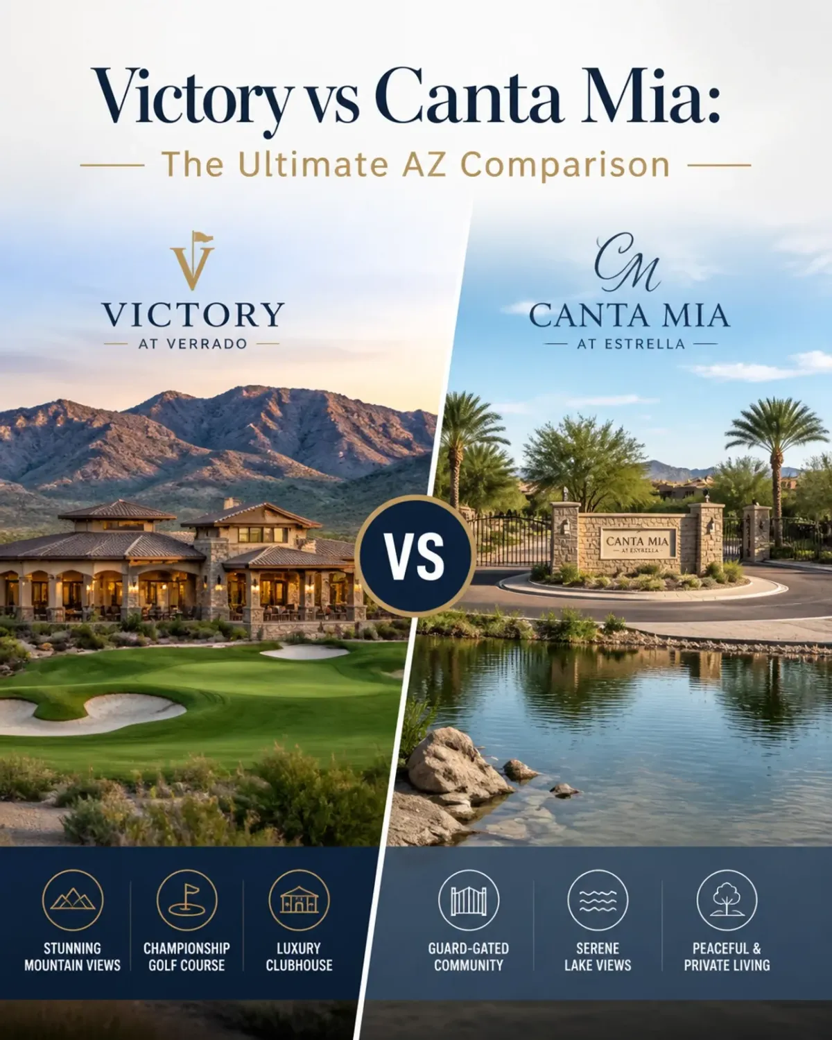 Victory at Verrado vs. Canta Mia: The Ultimate Active Adult Guide