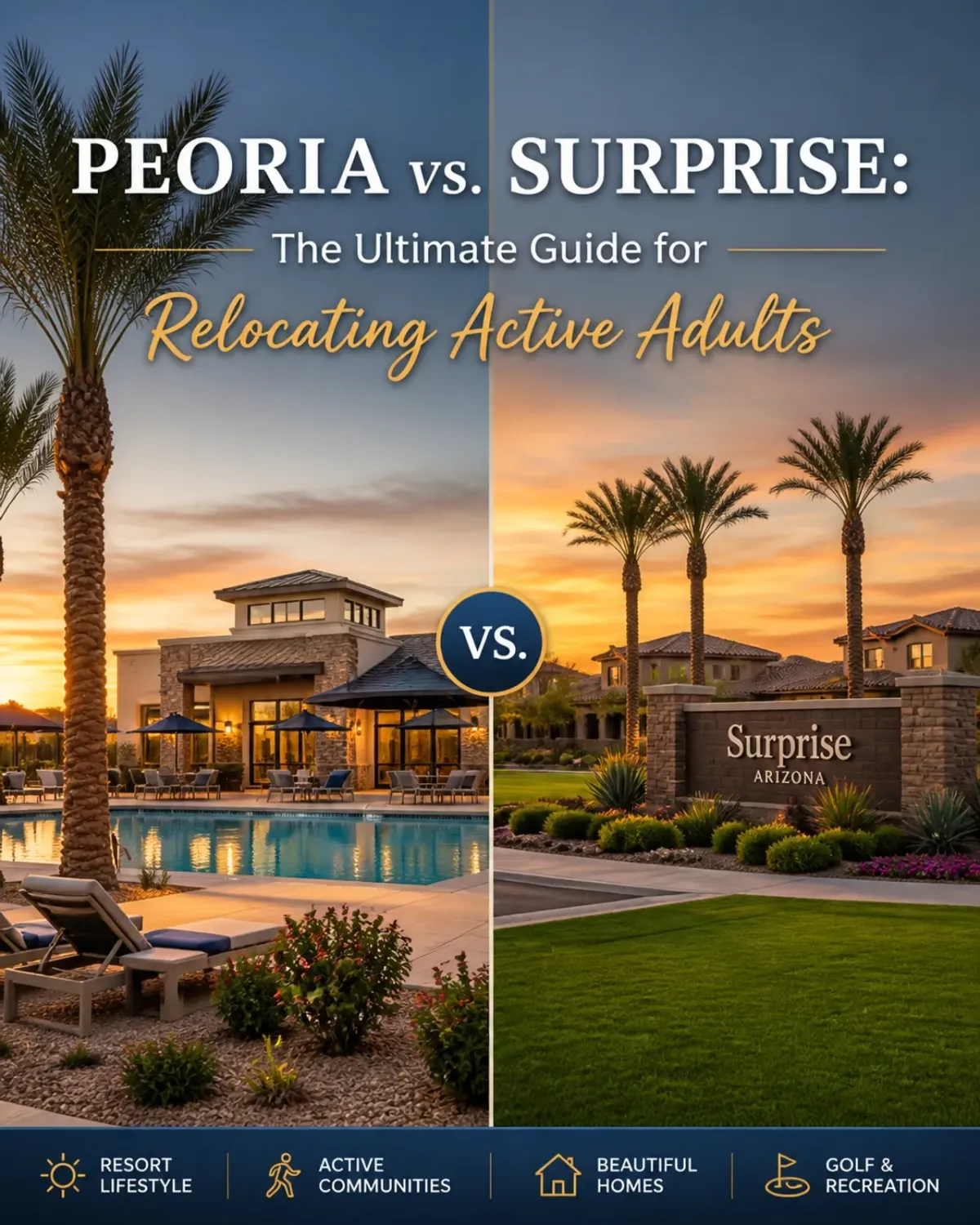 Peoria vs Surprise: 2026 Active Adult Relocation Guide
