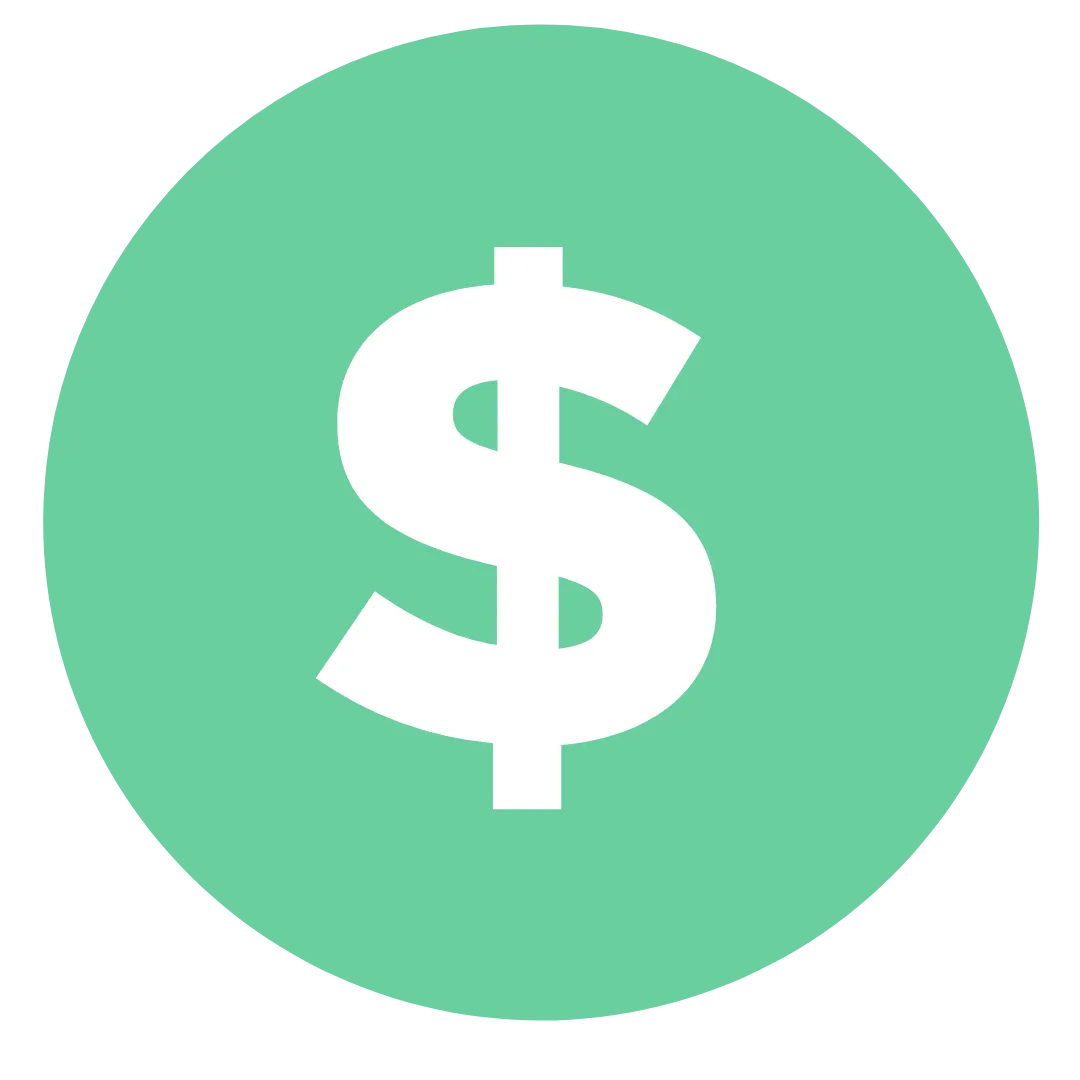 A flat, minimal 1:1 icon of a white plus sign centered in a solid teal square, representing cost savings and positive outcomes.