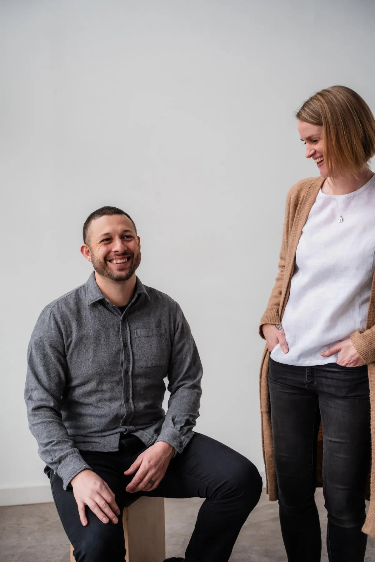 Calum Oliver and Amy Lobb from Salt Leaf Agency