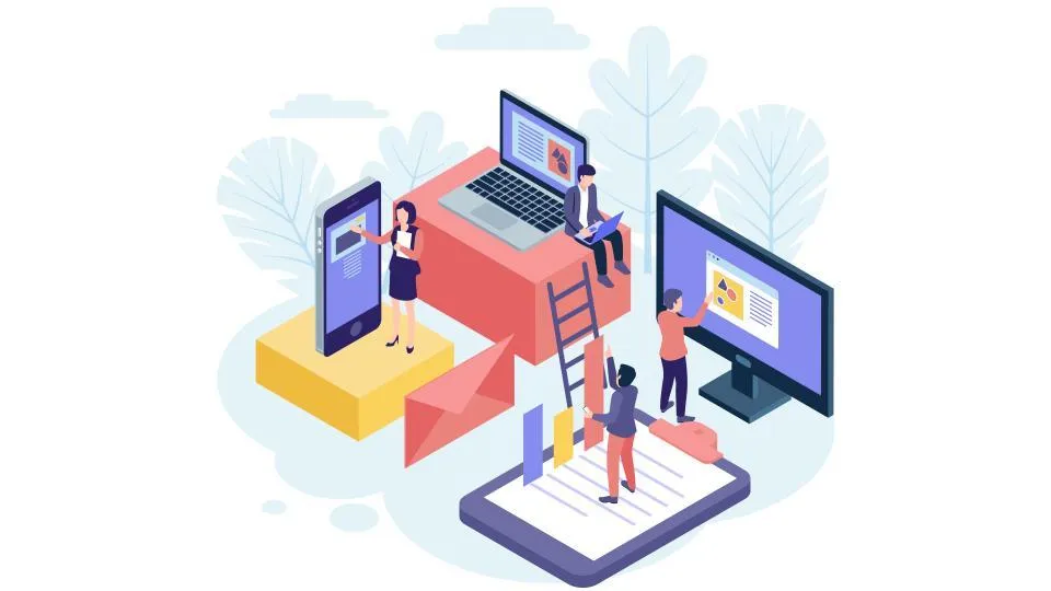 AI-powered follow-up automation streamlining customer communication across mobile, desktop, and digital platforms.