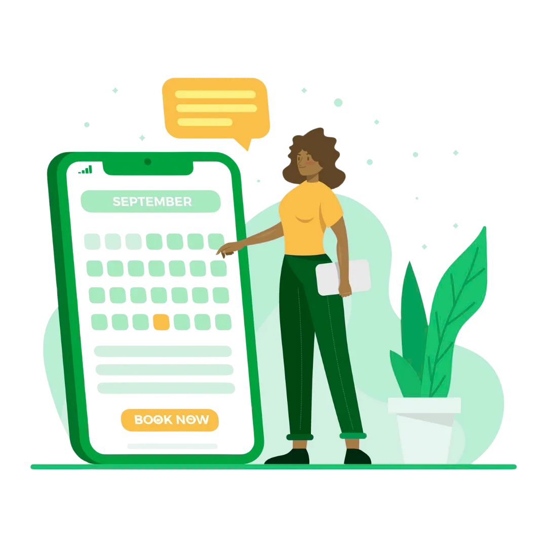 calendar getting filled with appointments