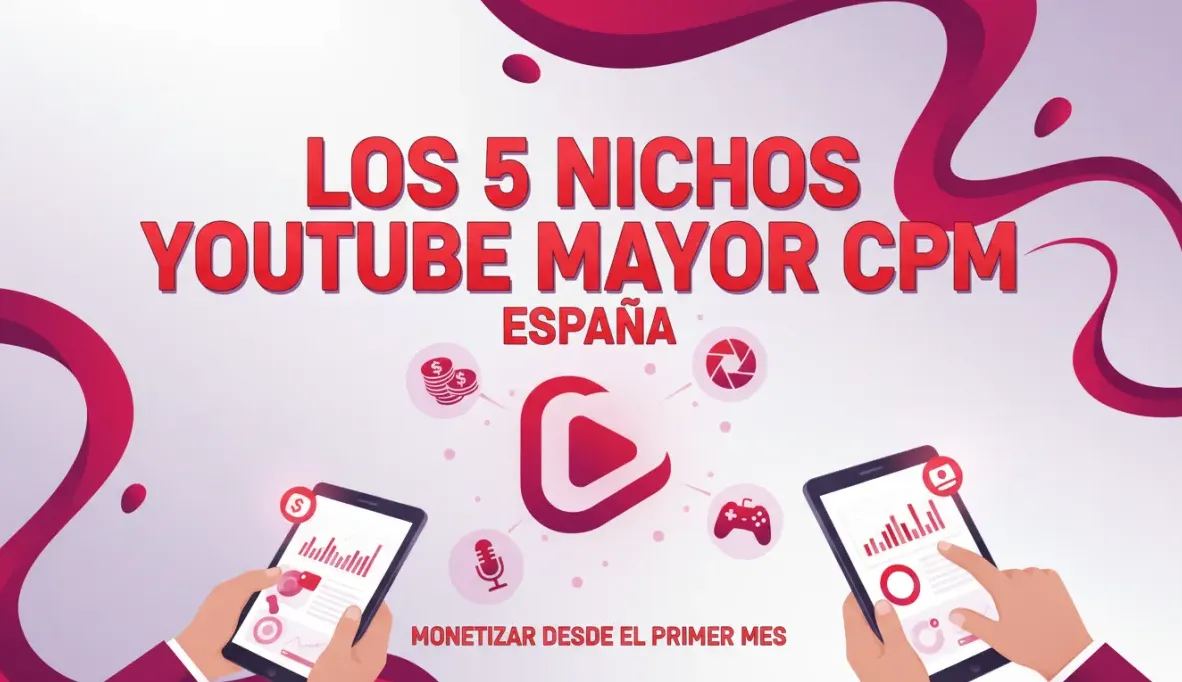 Los 5 nichos de YouTube con mayor CPM en España