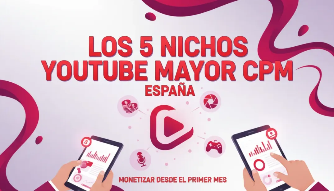 Los 5 nichos de YouTube con mayor CPM en España
