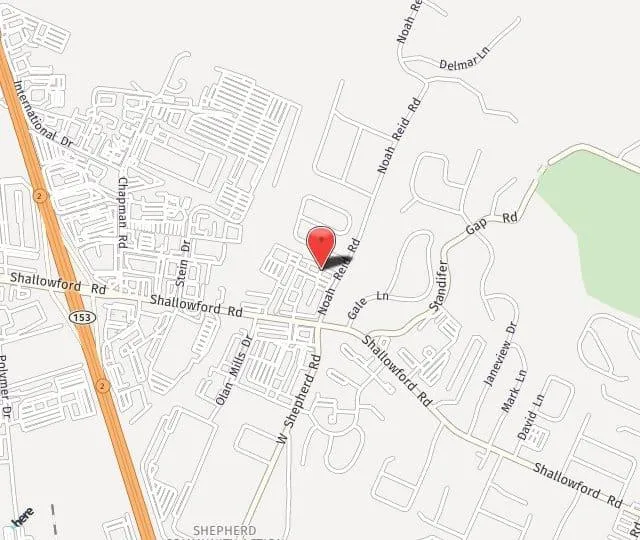 Map View of Chattanooga, TN 