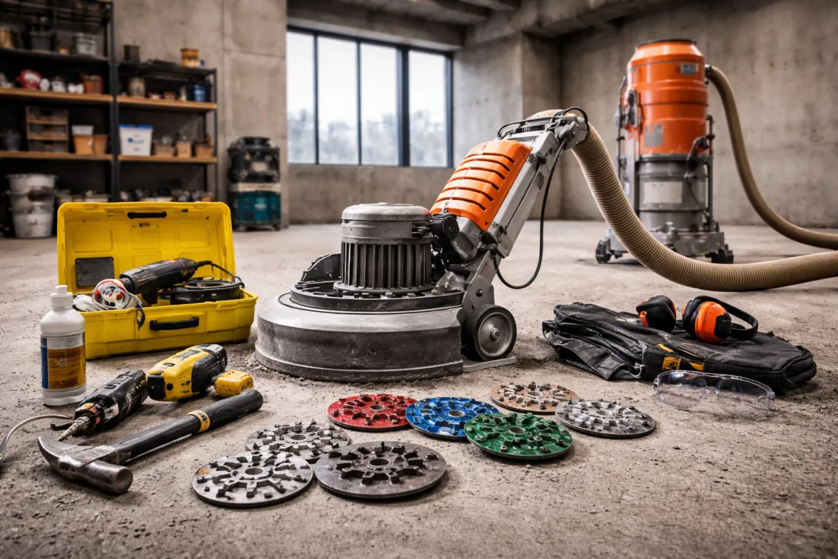 Équipe professionnelle de Construction Carl Breton inc. réalisant Plancher d’époxy pour garage