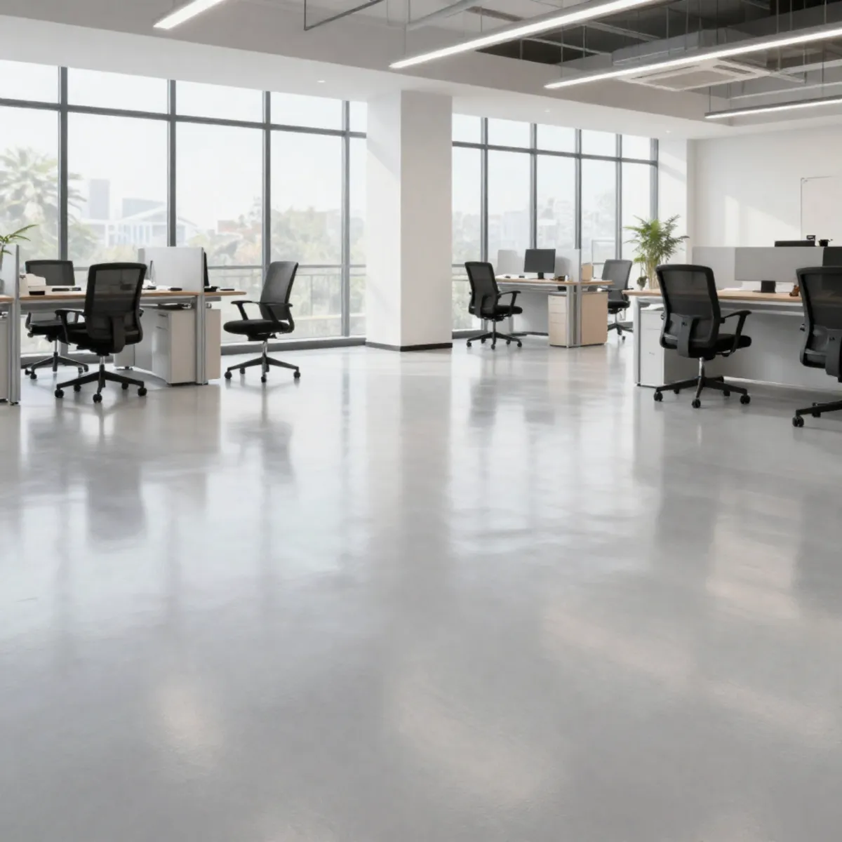 Illustration professionnelle de Plancher d’époxy pour garage à Québec
