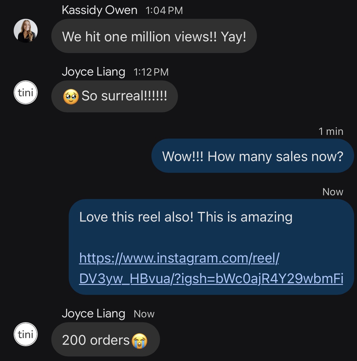 Chat screenshot