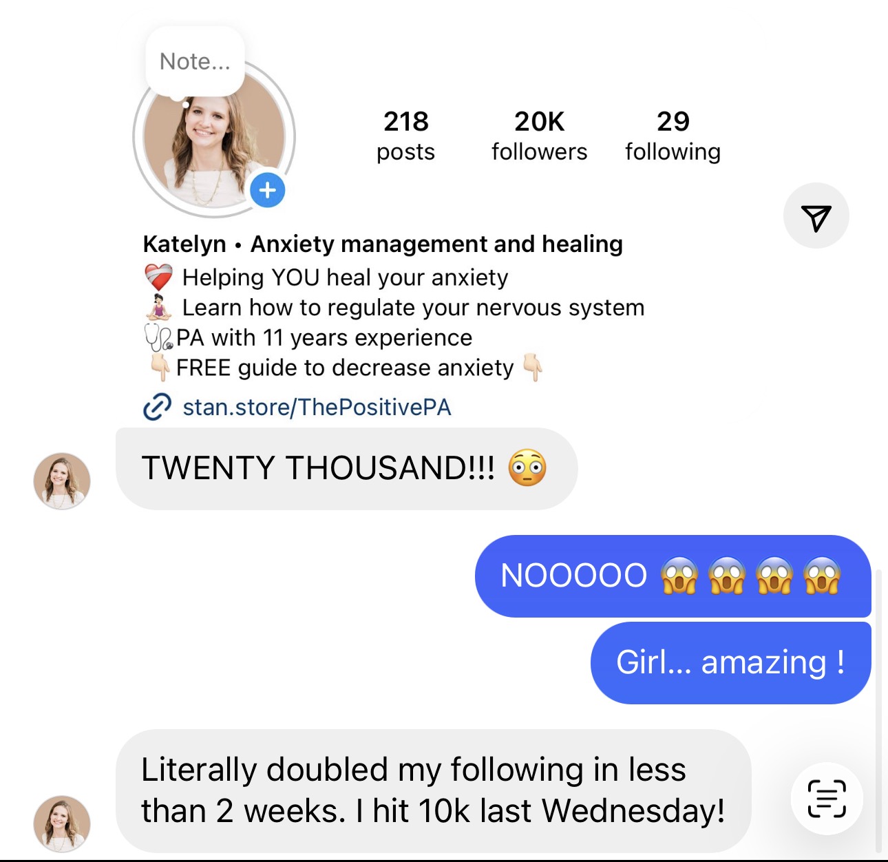 Chat screenshot