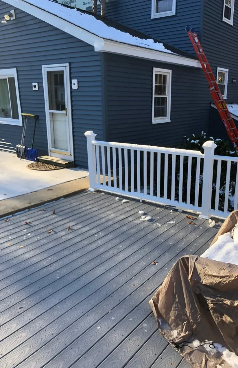 Finished energy efficient door installation by McCarthy Exteriors LLC