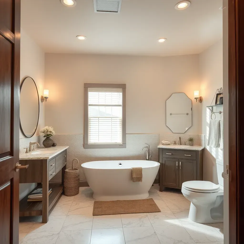 Beautiful Cedar Hill bathroom remodel featuring modern fixtures, elegant tiles, and stylish decor.