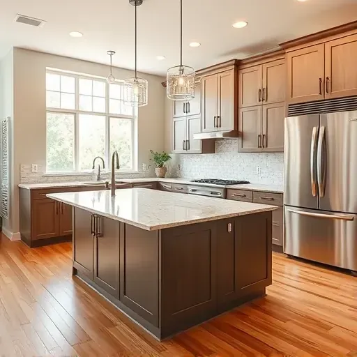 Remodeled living room in The Colony, TX with modern design, hardwood floors, contemporary furniture, and outdoor patio access.