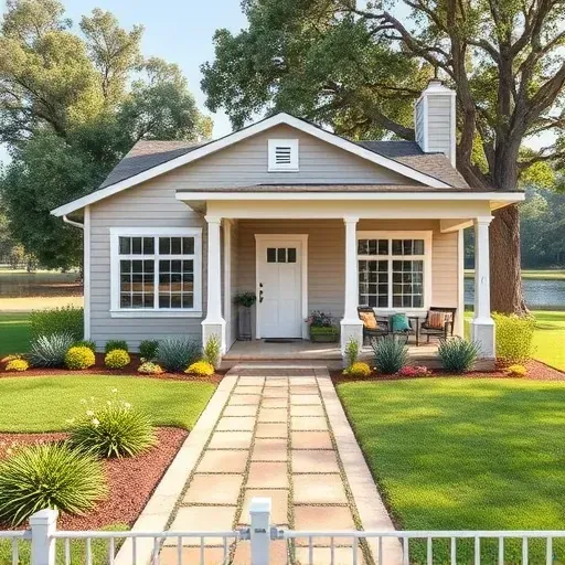 Completed home remodel in Farmers Branch TX features modern kitchen, open living area, polished hardwood floors, and garden view.