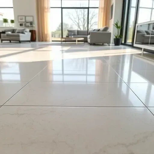 Finished heated flooring installation in a modern Arlington TX living space with sleek tiles and subtle control units