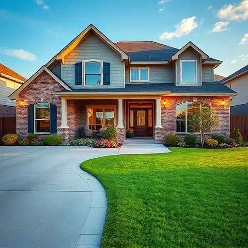 Remodeled Cedar Hill TX home exterior with modern design, large windows, lush yard, and inviting driveway.