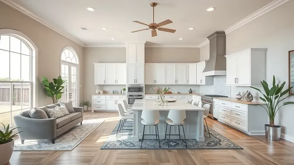 Home Remodeling in Richardson, TX showcasing modern kitchen design and stylish upgrades.