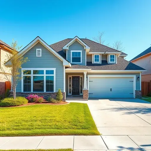 Beautiful renovated Arlington home with modern facade, lush landscaping, large windows, and fresh paint under a blue sky.