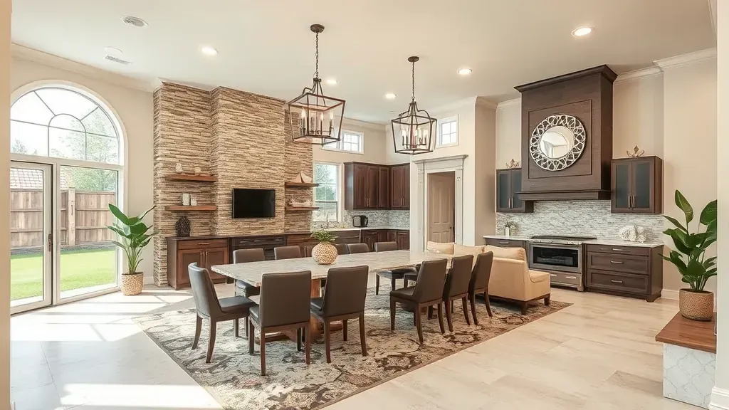 Renovated Highland Village kitchen with quartz countertops, stainless steel appliances, custom cabinetry, and natural sunlight.