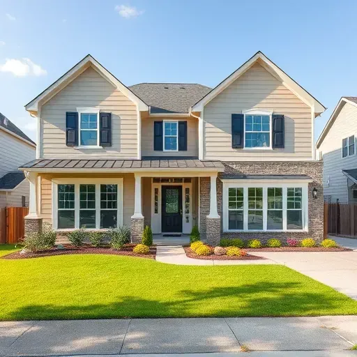 Detailed home remodeling in Arlington, TX, showcasing a modern, fully renovated house exterior with fresh paint and new features.