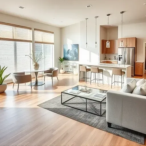 Home remodeling in Frisco TX features an open-concept living space with modern design, natural light, and stylish details.