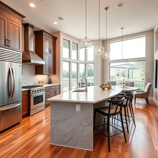 Remodeled Colleyville, TX home interior featuring modern design, open living space, hardwood floors, sleek kitchen, and elegant decor.