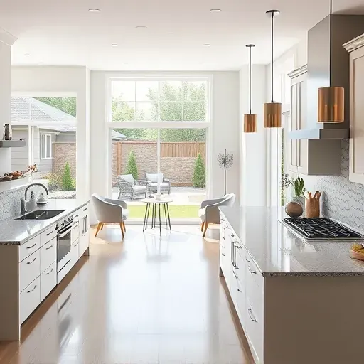 Renovated Grand Prairie, TX home interior with modern design, hardwood floors, sleek kitchen, lush backyard, and refined finishes.
