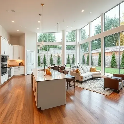Home Remodeling in Lewisville, TX showcasing a modern kitchen renovation with new cabinets and countertops.