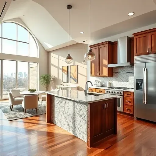 Beautiful modern Dallas home interior featuring open living, hardwood floors, sleek furniture, large windows, and a stylish kitchen.
