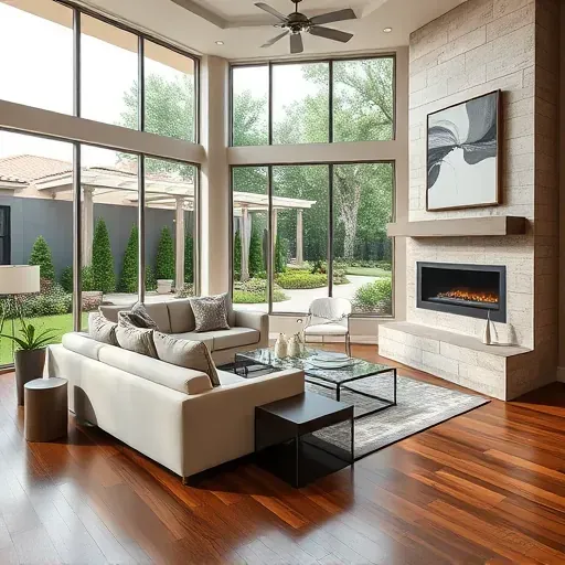 Home Remodeling in Highland Village, TX, showcasing a modern kitchen with sleek countertops and stylish cabinetry.