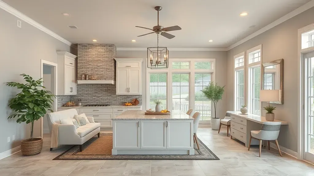 Home Remodeling in Watauga TX featuring modern kitchen and cozy living room designs.