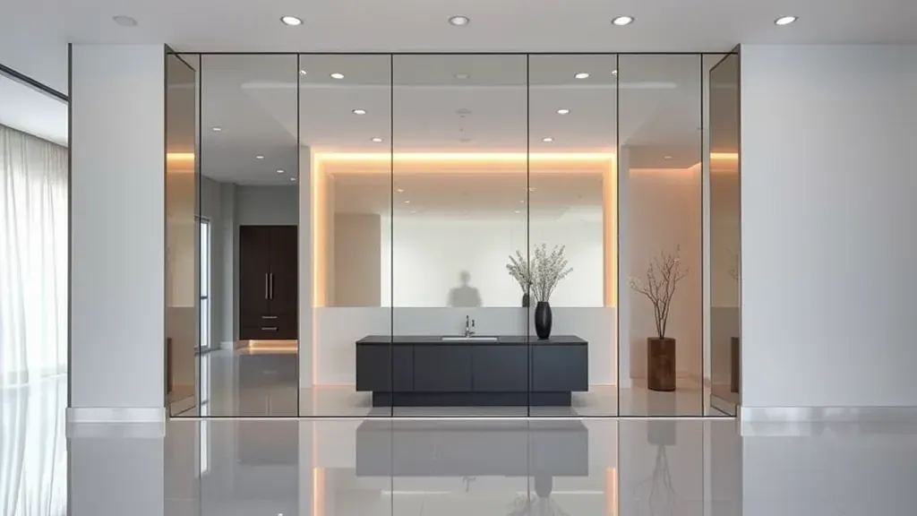 Mirror and Glass Installation projects showcased in Arlington, TX terraces and storefronts.